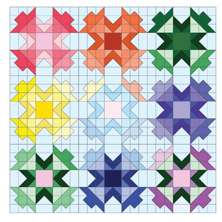 Foxglove Quilt PDF- Automatic Download