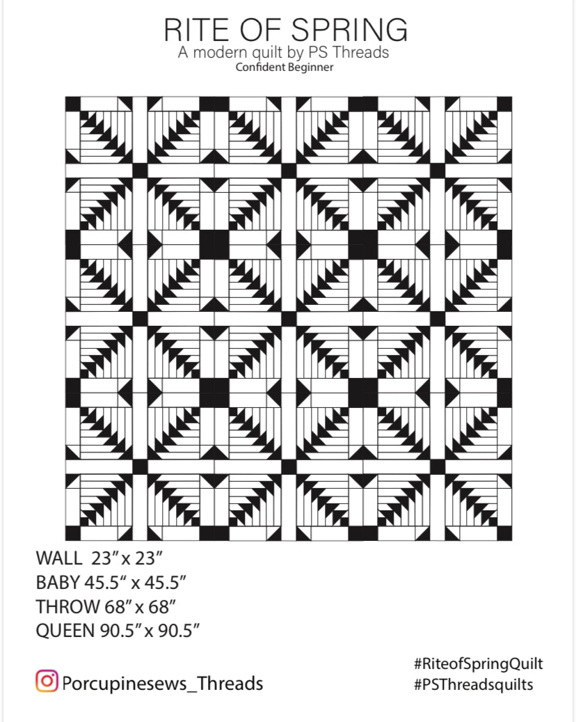 Rite of Spring Quilt Pattern PDF- Automatic Download